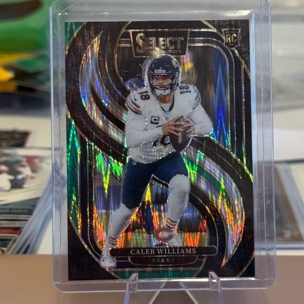🏈 2024 Caleb Williams Select Shock Green Black Prizm Rookie RC Bears SSP 🔥